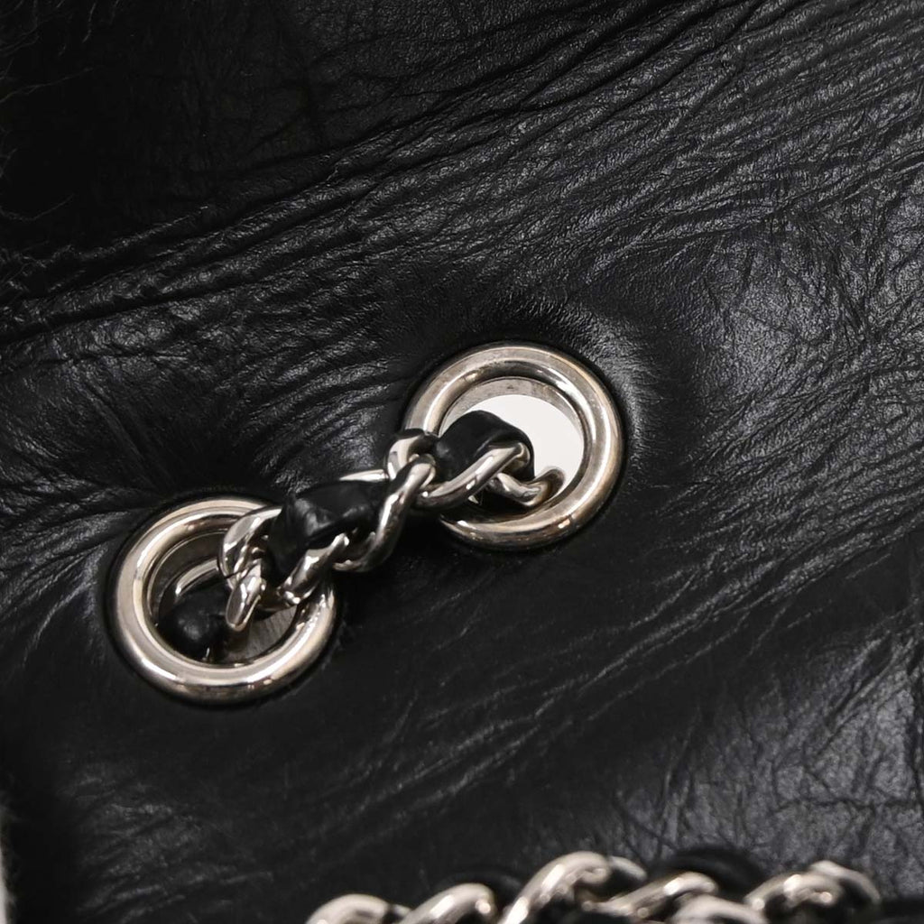 Chanel Black Calfskin PVC Aquarium Shoulder Bag