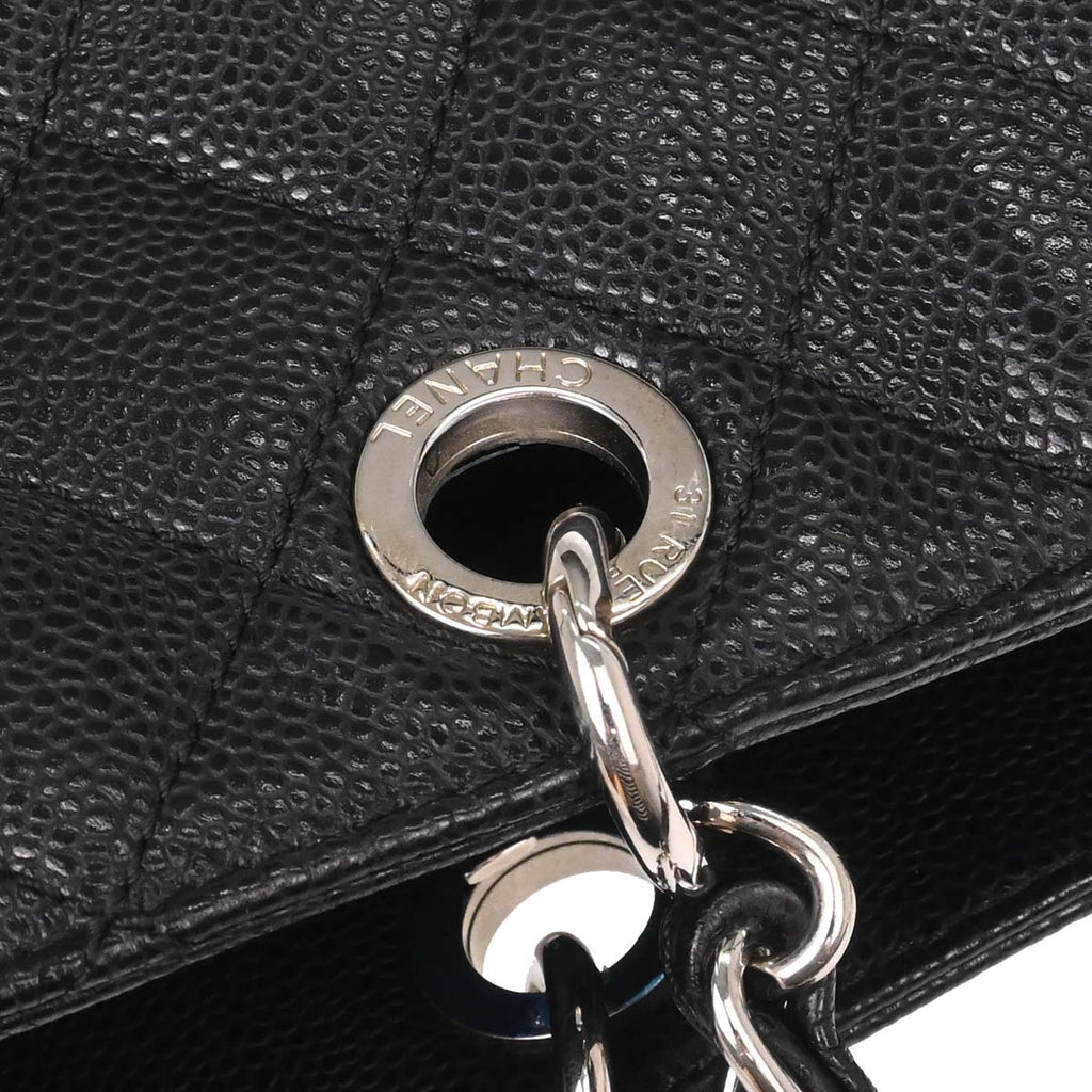 Chanel 2012-2013 Black Caviar Caviar Petite Shopping Tote XL PST Tote Handbag