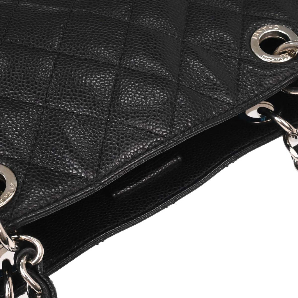 Chanel 2012-2013 Black Caviar Caviar Petite Shopping Tote XL PST Tote Handbag