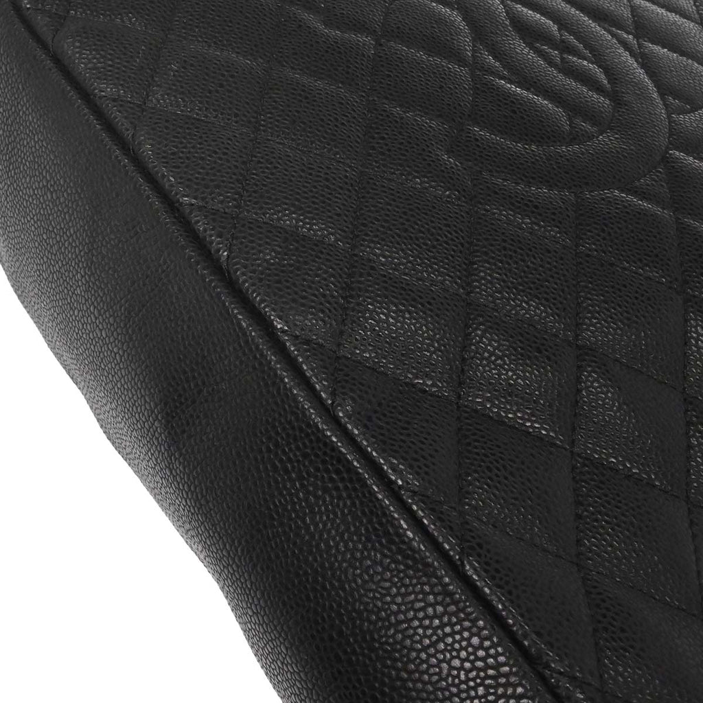 Chanel 2012-2013 Black Caviar Caviar Petite Shopping Tote XL PST Tote Handbag