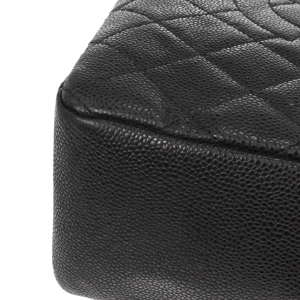 Chanel 2012-2013 Black Caviar Caviar Petite Shopping Tote XL PST Tote Handbag