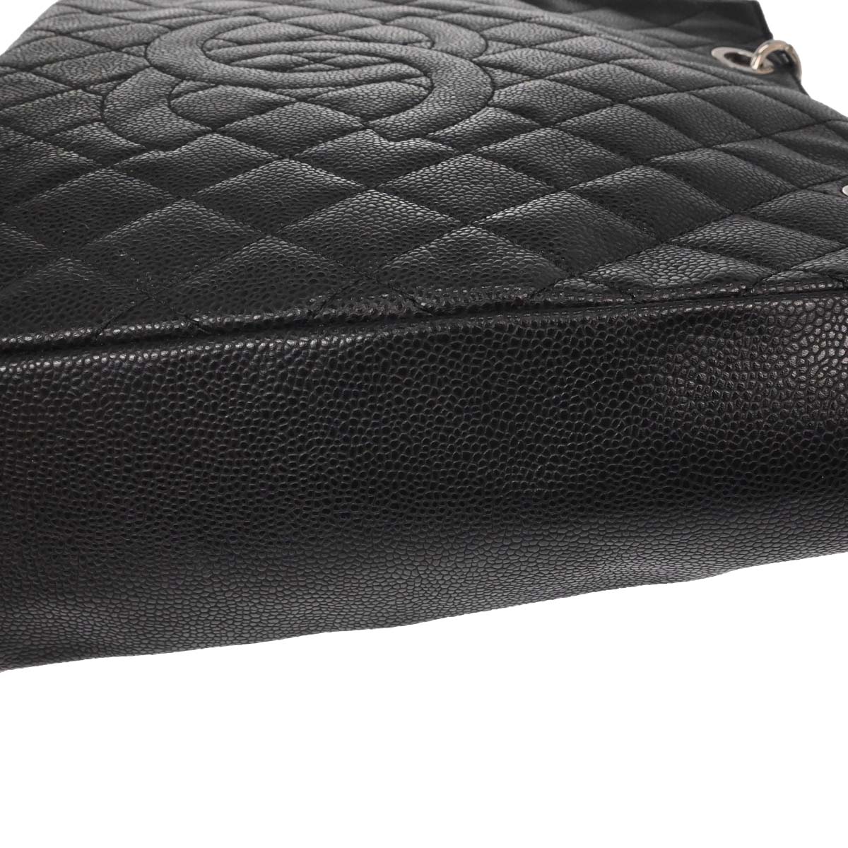 Chanel 2012-2013 Black Caviar Caviar Petite Shopping Tote XL PST Tote Handbag