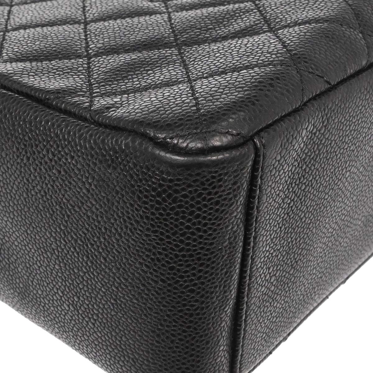 Chanel 2012-2013 Black Caviar Caviar Petite Shopping Tote XL PST Tote Handbag