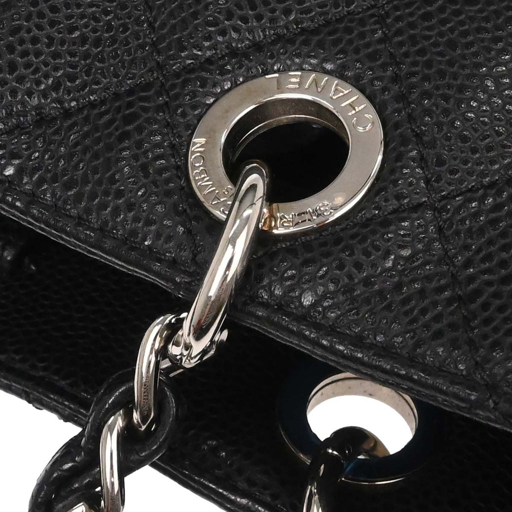 Chanel 2012-2013 Black Caviar Caviar Petite Shopping Tote XL PST Tote Handbag