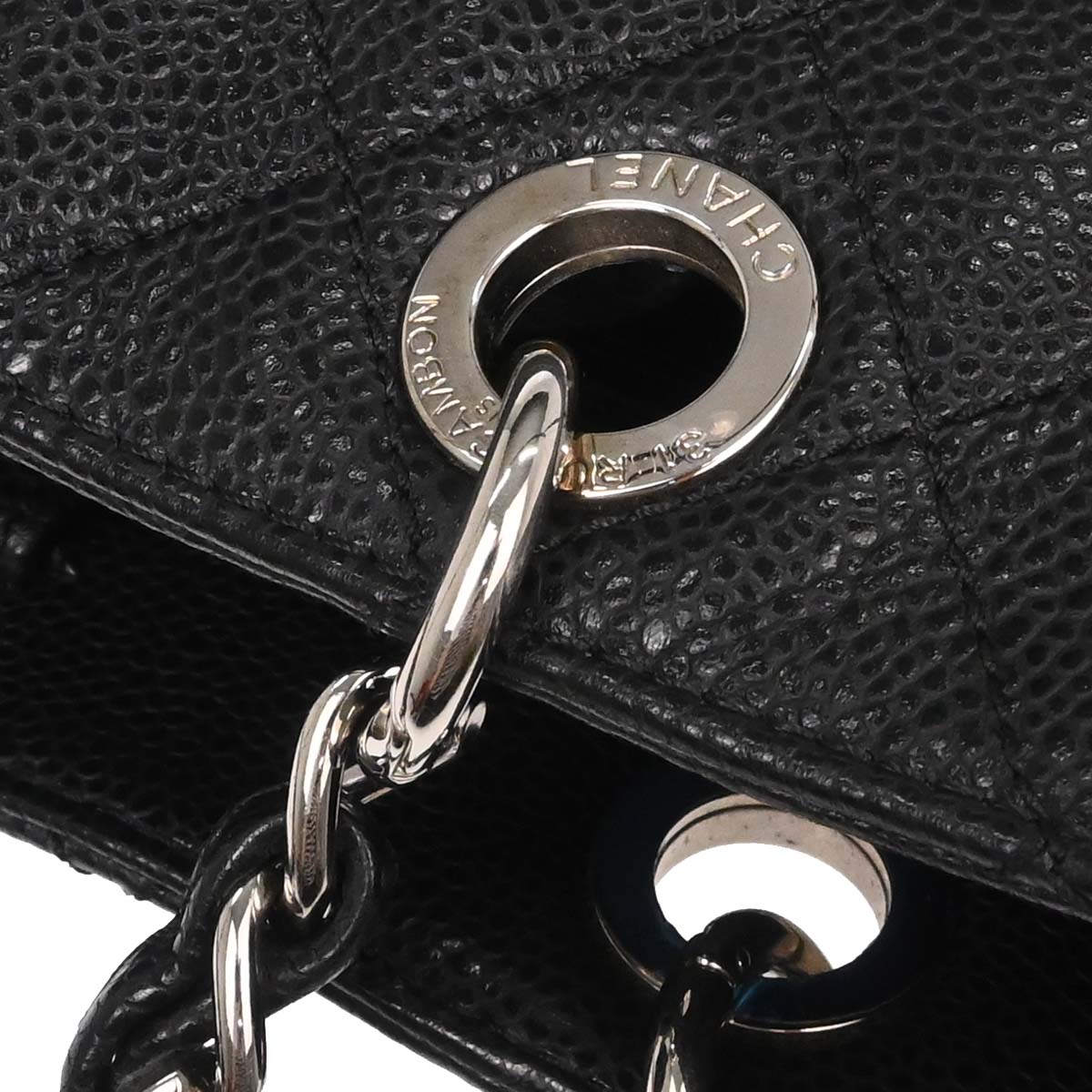 Chanel 2012-2013 Black Caviar Caviar Petite Shopping Tote XL PST Tote Handbag