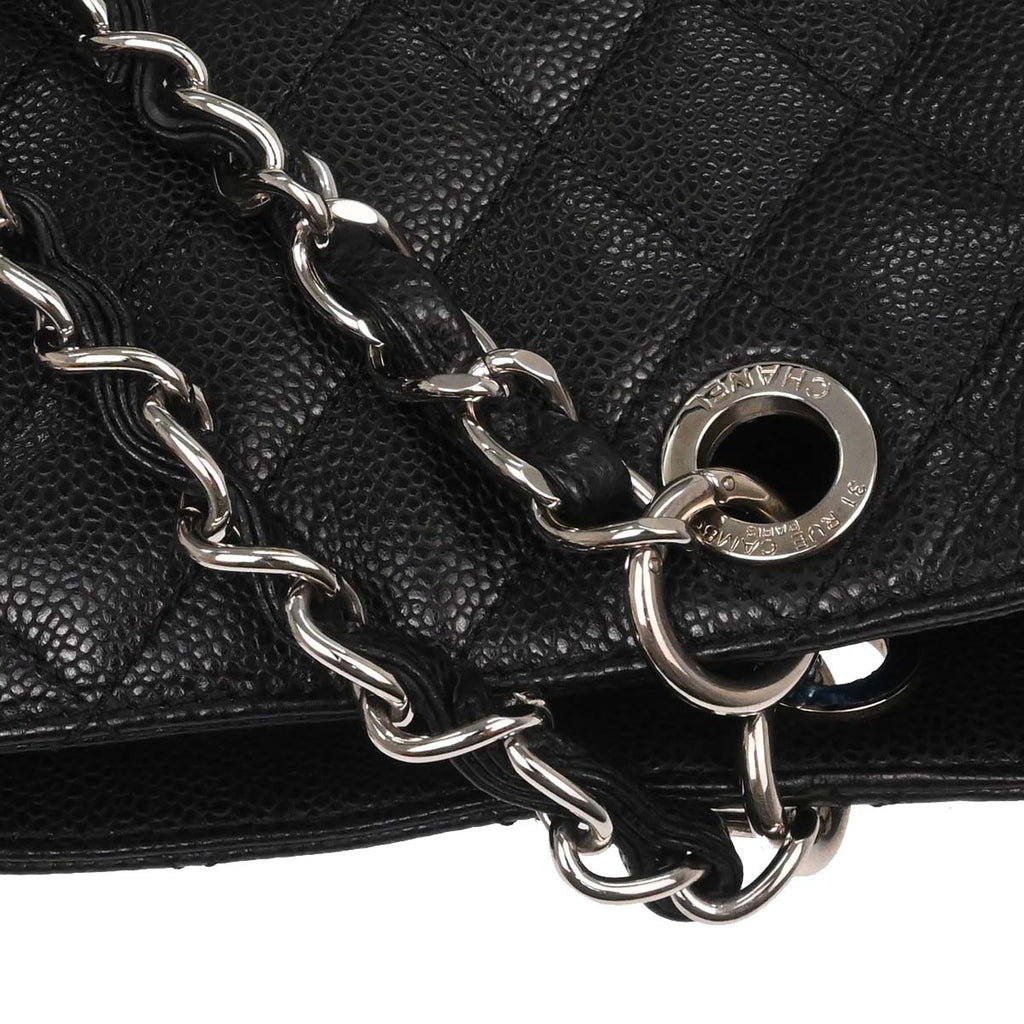 Chanel 2012-2013 Black Caviar Caviar Petite Shopping Tote XL PST Tote Handbag