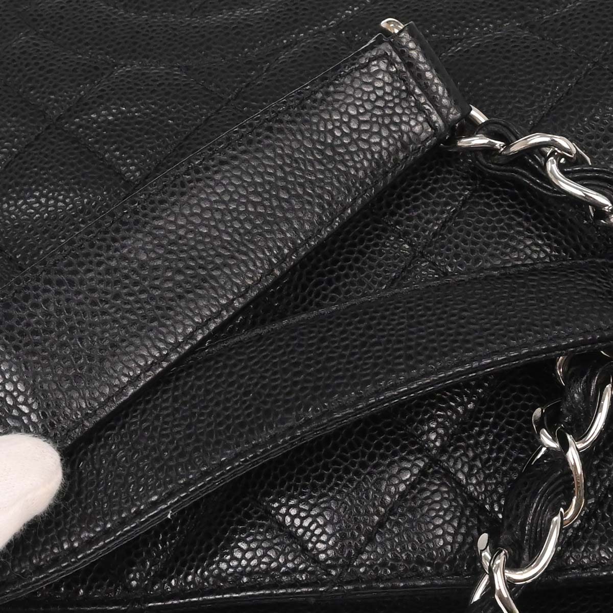 Chanel 2012-2013 Black Caviar Caviar Petite Shopping Tote XL PST Tote Handbag