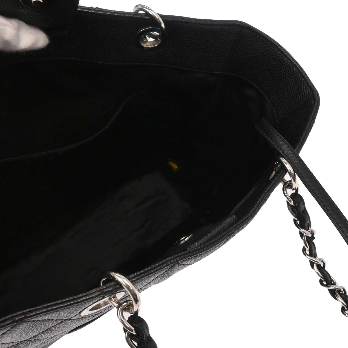 Chanel 2012-2013 Black Caviar Caviar Petite Shopping Tote XL PST Tote Handbag
