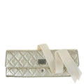 Chanel 2016-2017 Metallic Gold Lambskin Mademoiselle Lock Jewelry Case Clutch Bag