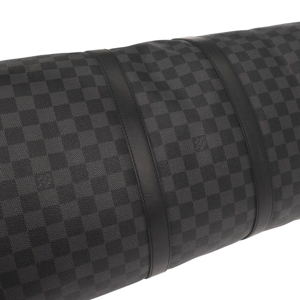 Louis Vuitton Damier Graphite Keepall Bandouliere 55 Duffle Shoulder Bag N41413
