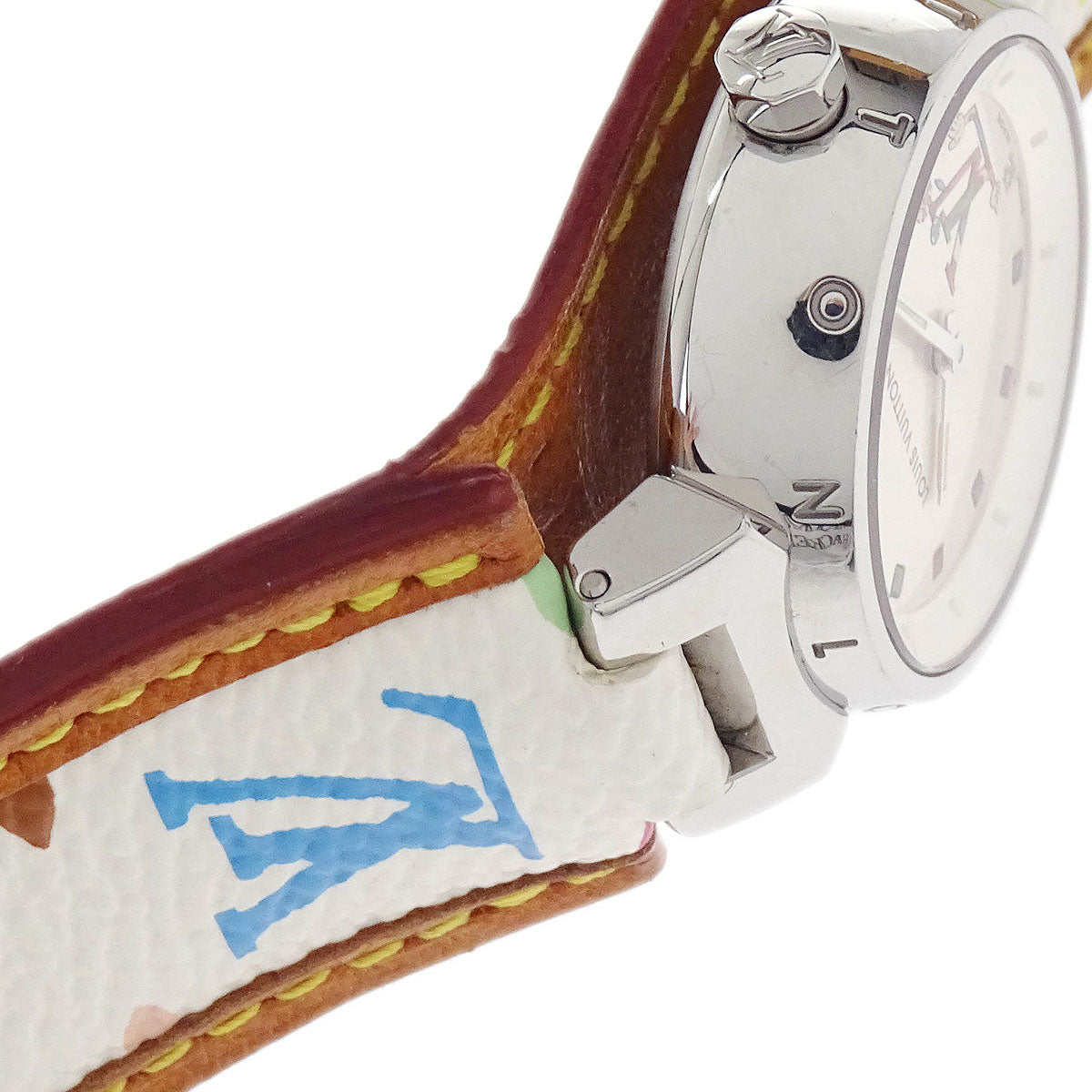 Louis Vuitton Monogram Multicolor Takashi Murakami Q12130 Tambour Watch