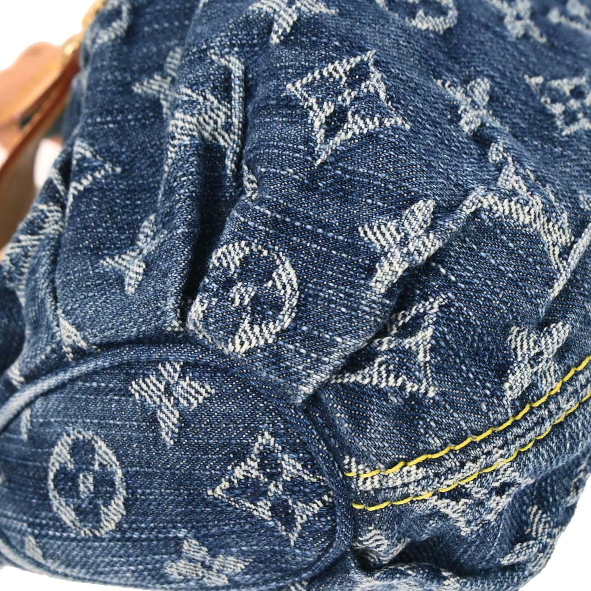 Louis Vuitton Blue Monogram Denim Pleaty Handbag M95020