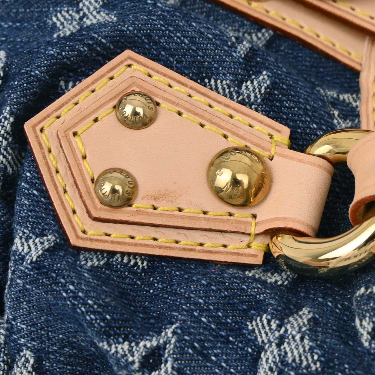 Louis Vuitton Blue Monogram Denim Pleaty Handbag M95020
