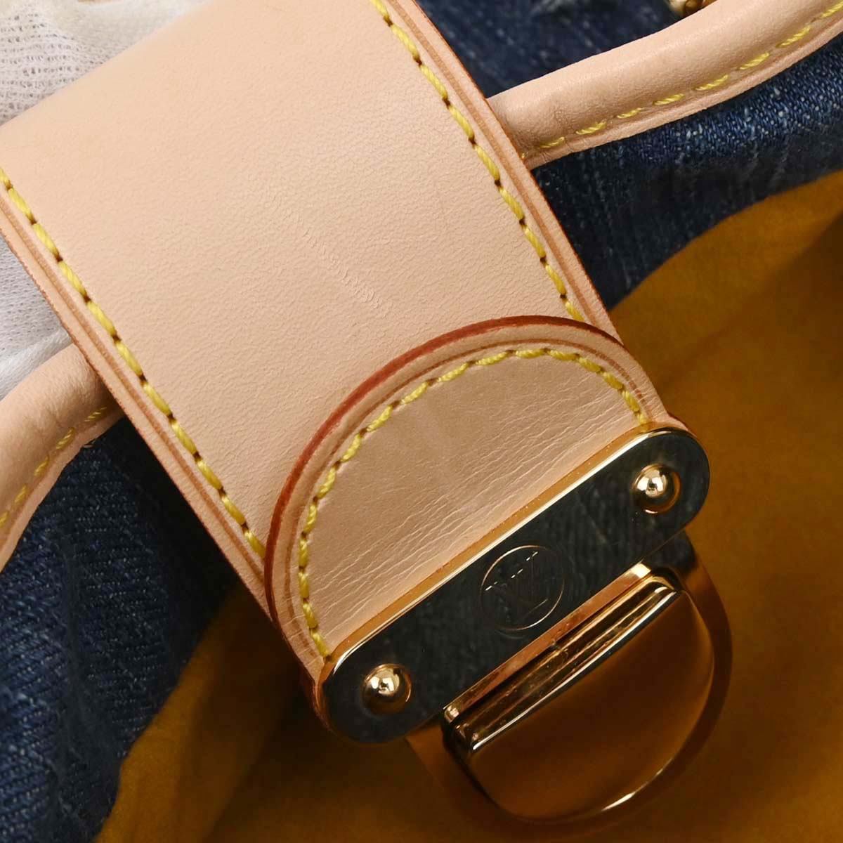 Louis Vuitton Blue Monogram Denim Pleaty Handbag M95020