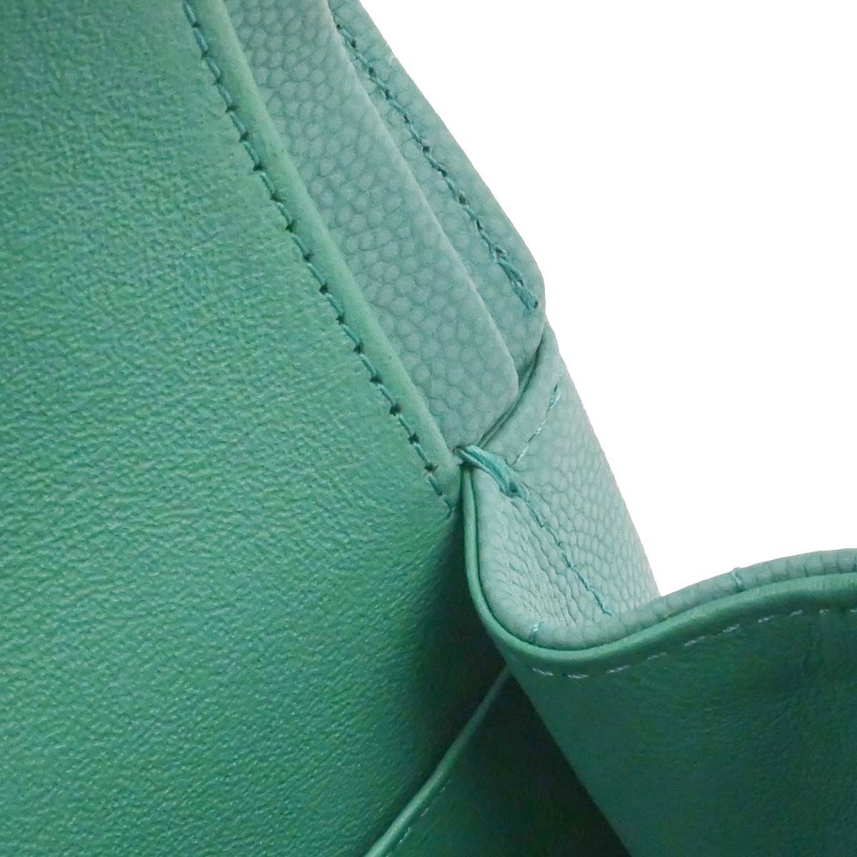 Chanel 2019 Emerald Green Caviar Small Classic Double Flap Shoulder Bag