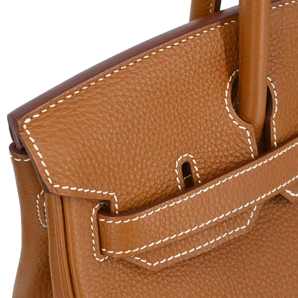 Hermes Gold Togo Birkin 30 Handbag