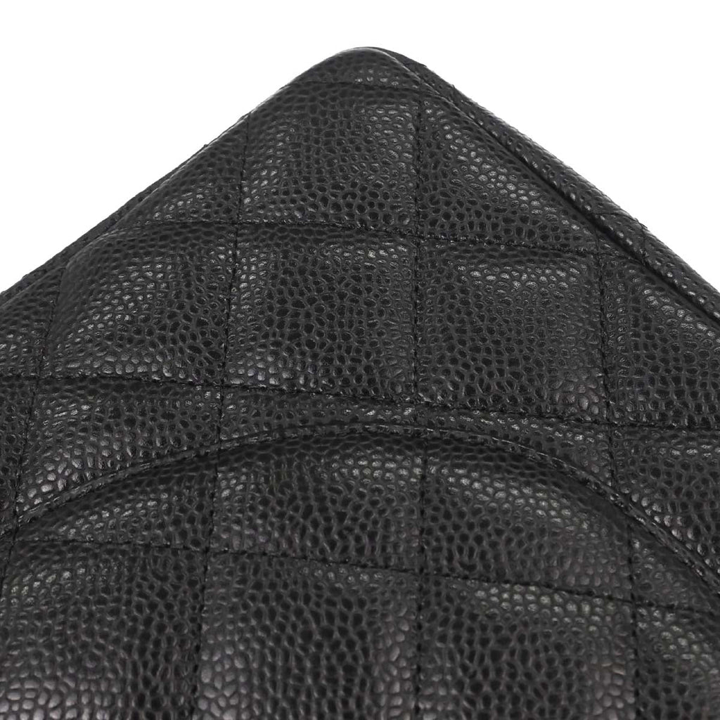 Chanel Black Calfskin Maxi Classic Double Flap Shoulder Bag