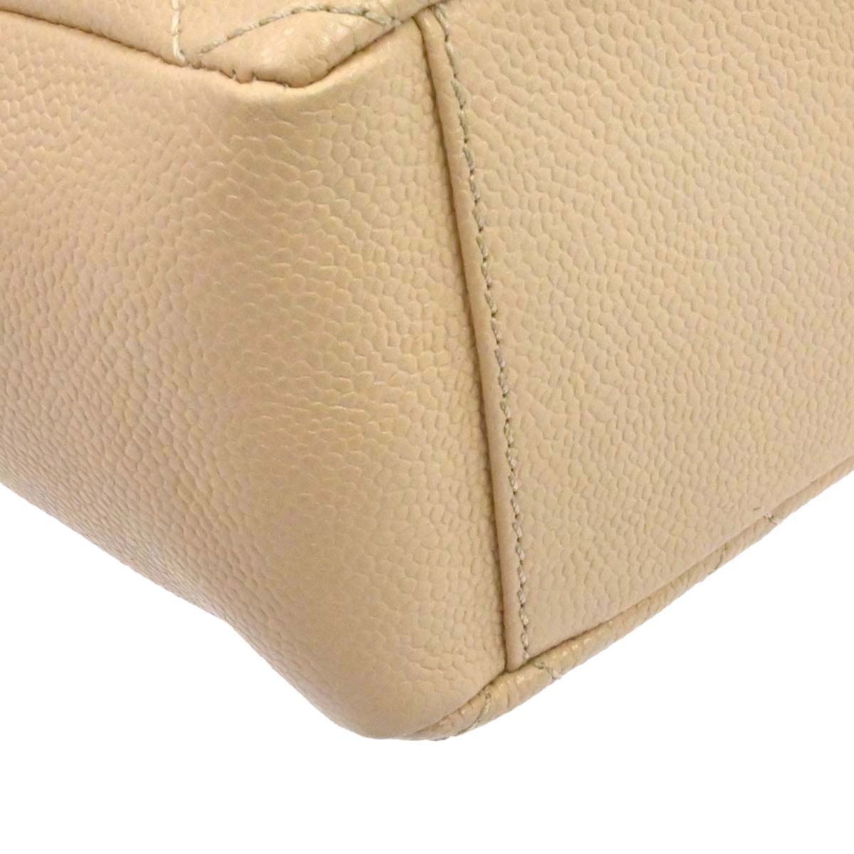 Chanel Light Beige Caviar Petite Shopping Tote PST Chain Handbag