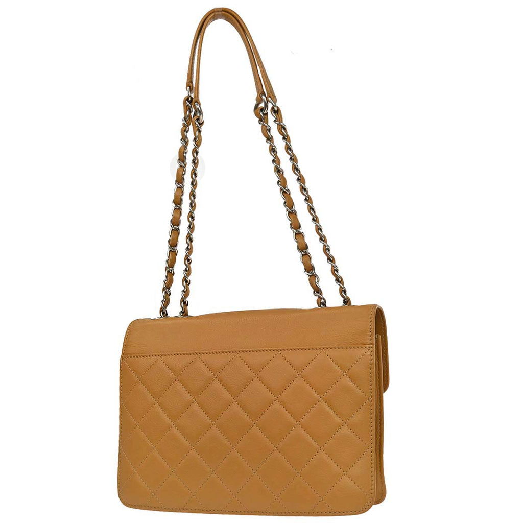 Chanel 2017-2018 Brown Caviar CC Box Flap Bag Shoulder Bag