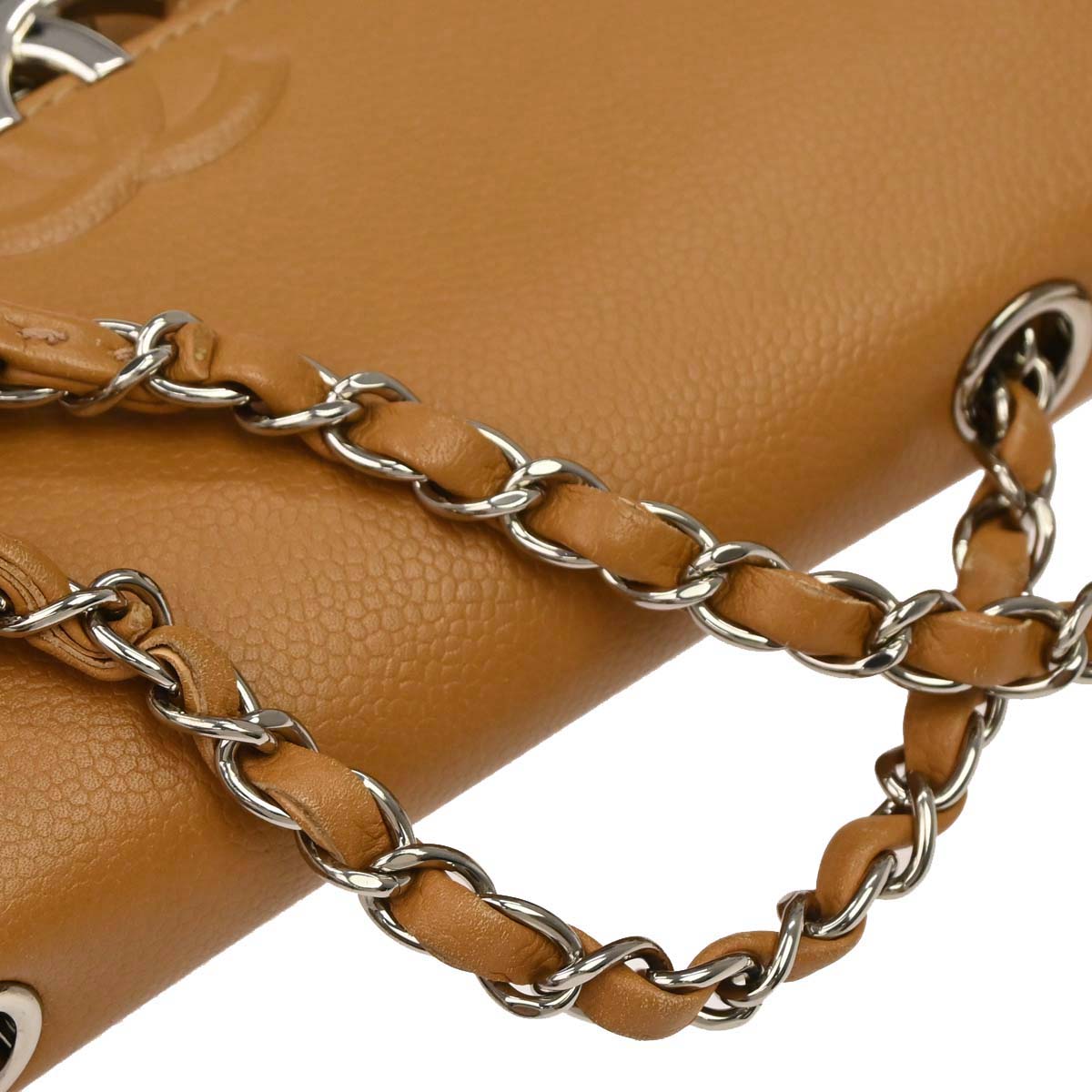 Chanel 2017-2018 Brown Caviar CC Box Flap Bag Shoulder Bag