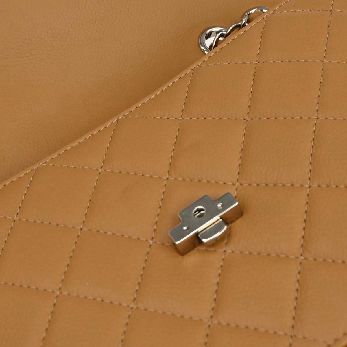Chanel 2017-2018 Brown Caviar CC Box Flap Bag Shoulder Bag
