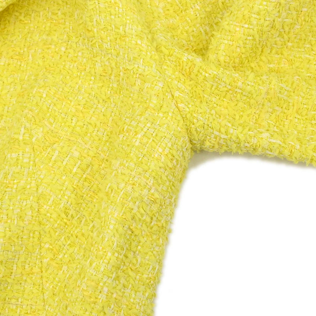 Chanel 2011-2012 Single Breasted Jacket Tweed Yellow #36