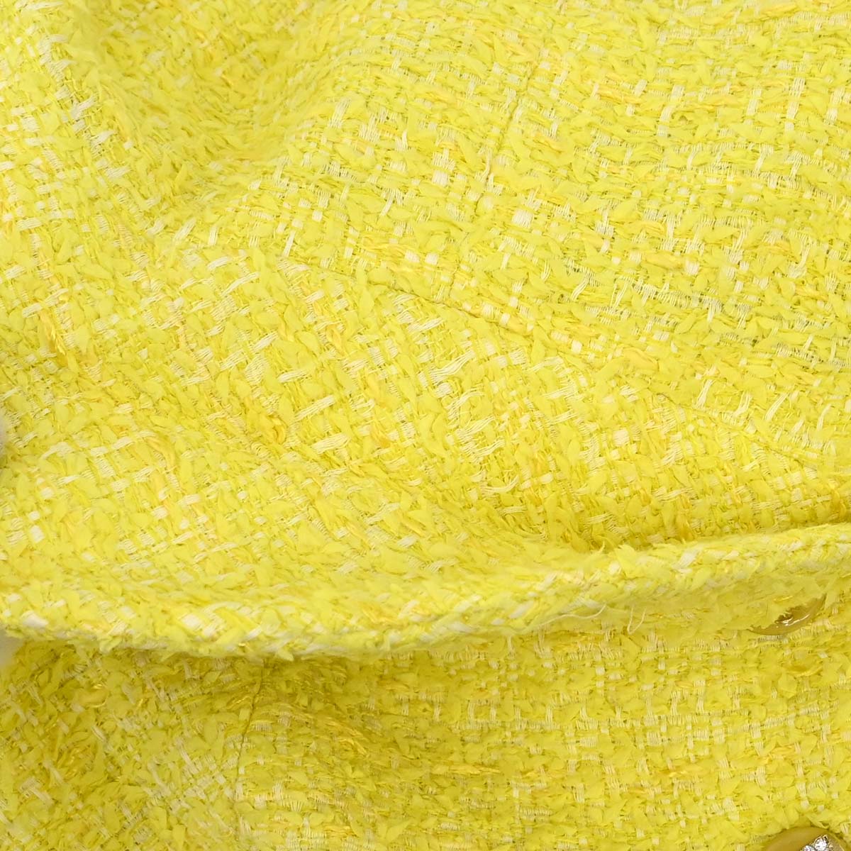 Chanel 2011-2012 Single Breasted Jacket Tweed Yellow #36