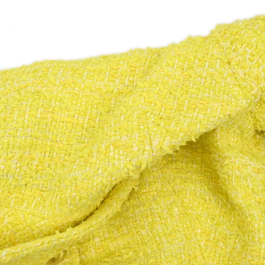 Chanel 2011-2012 Single Breasted Jacket Tweed Yellow #36