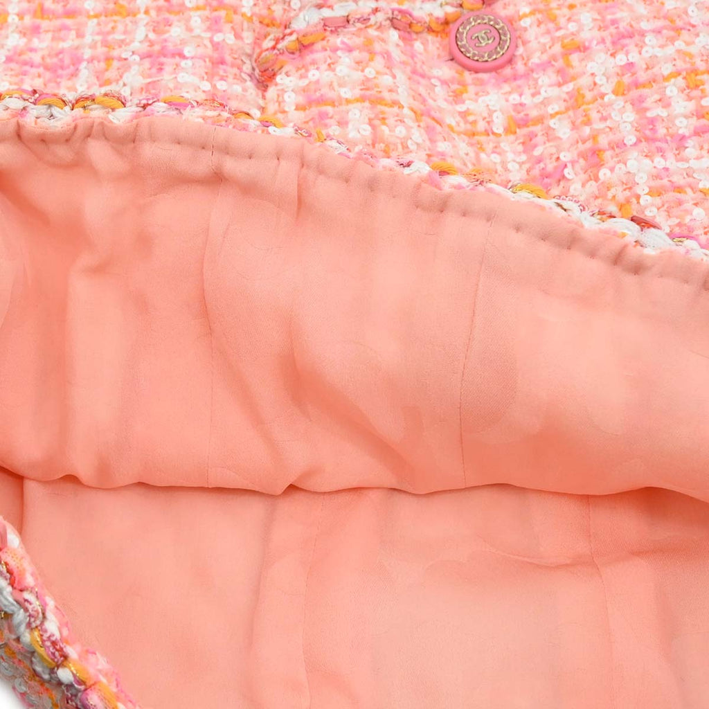 Chanel 2018-2019 Tweed Coat Pink #38
