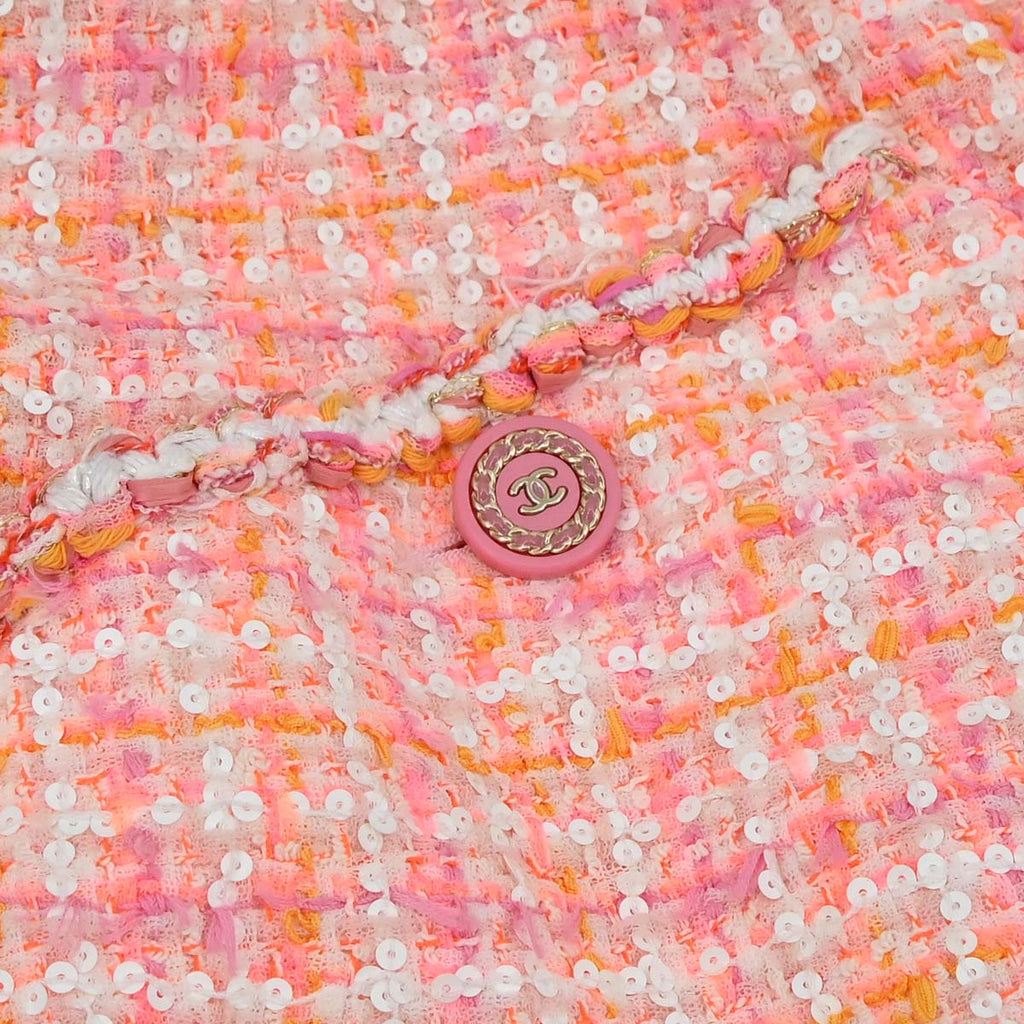 Chanel 2018-2019 Tweed Coat Pink #38
