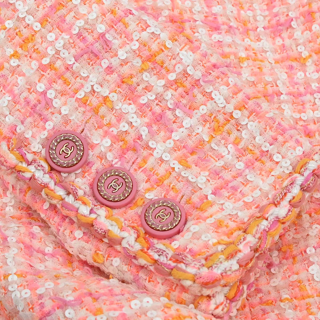 Chanel 2018-2019 Tweed Coat Pink #38