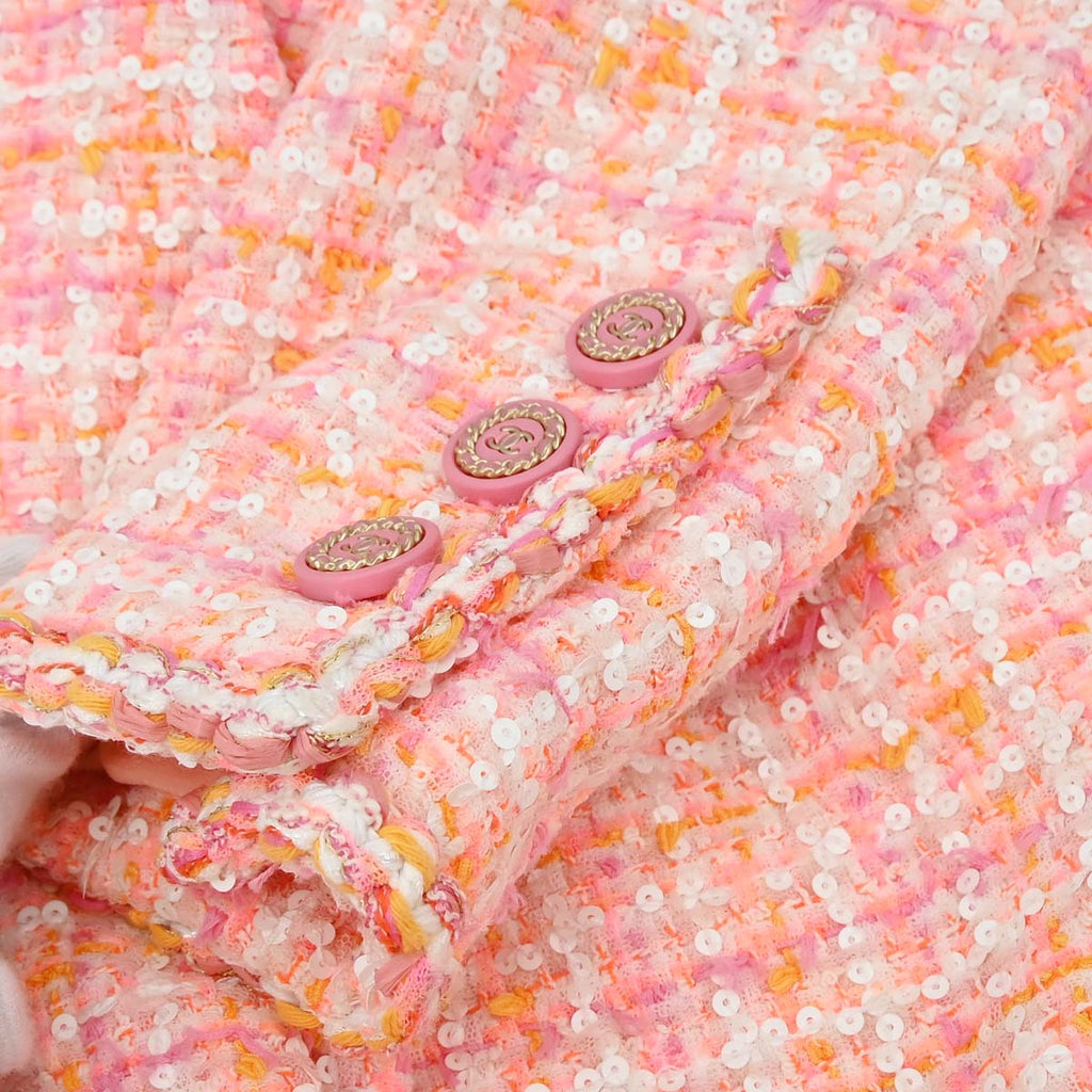 Chanel 2018-2019 Tweed Coat Pink #38