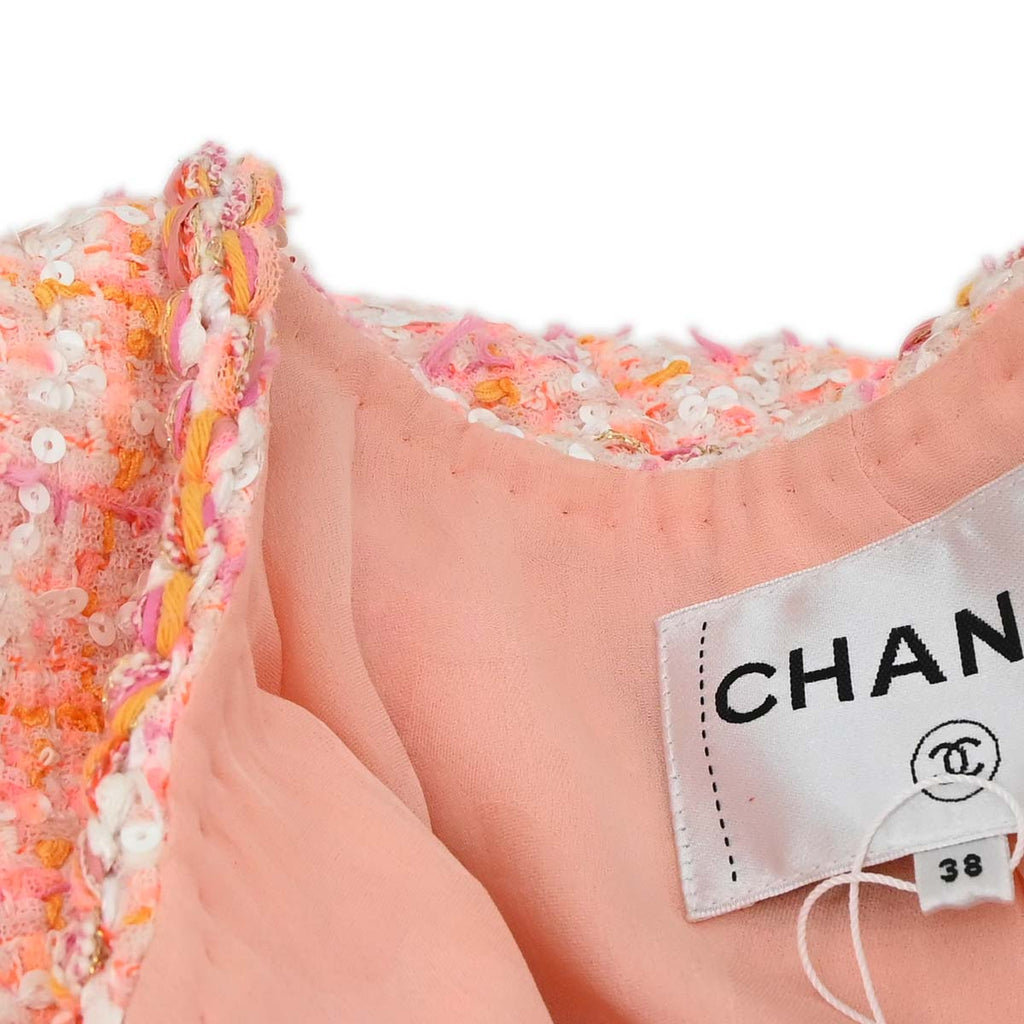 Chanel 2018-2019 Tweed Coat Pink #38