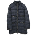 Chanel 2018-2019 Zip Up Tweed Coat Black #42