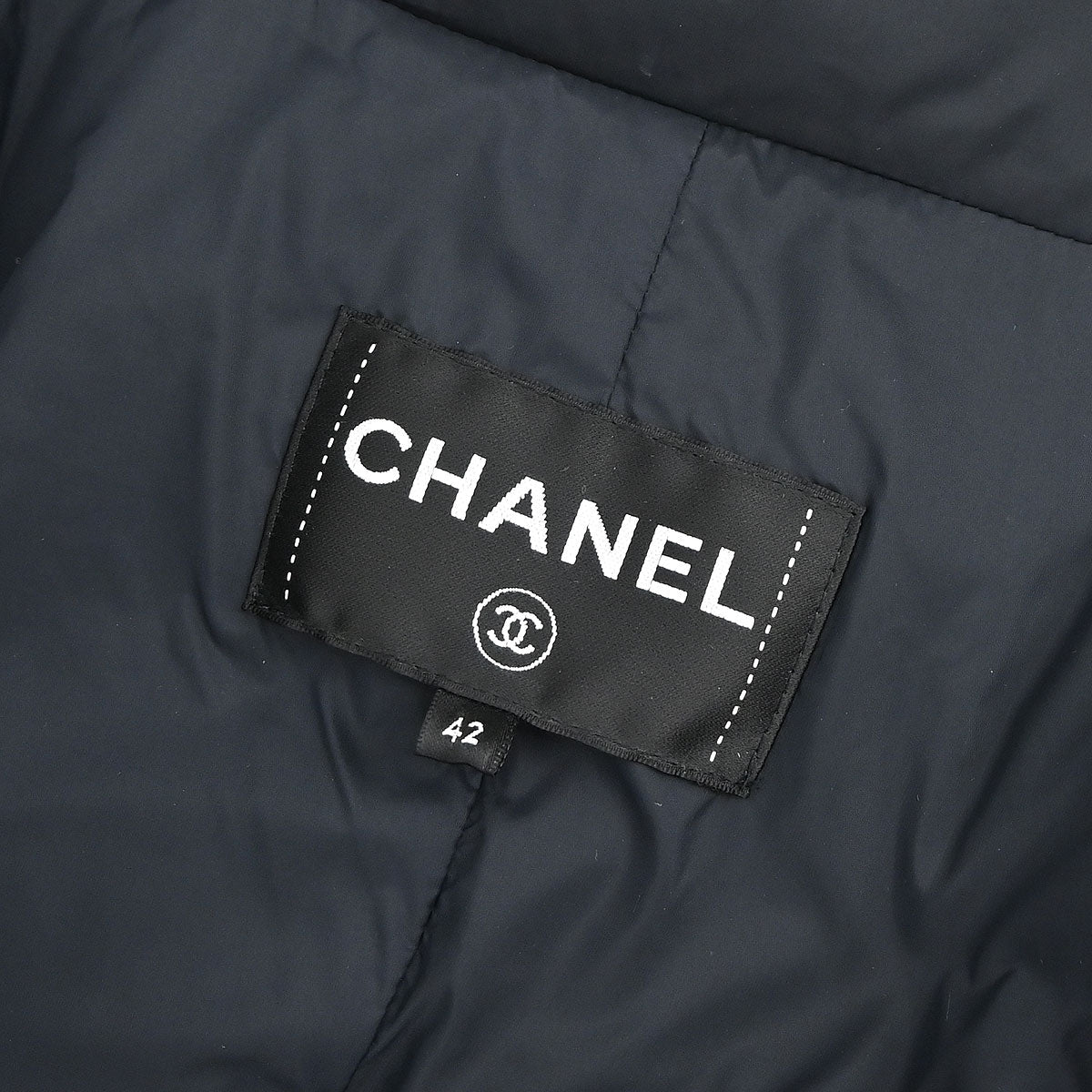 Chanel 2018-2019 Zip Up Tweed Coat Black #42