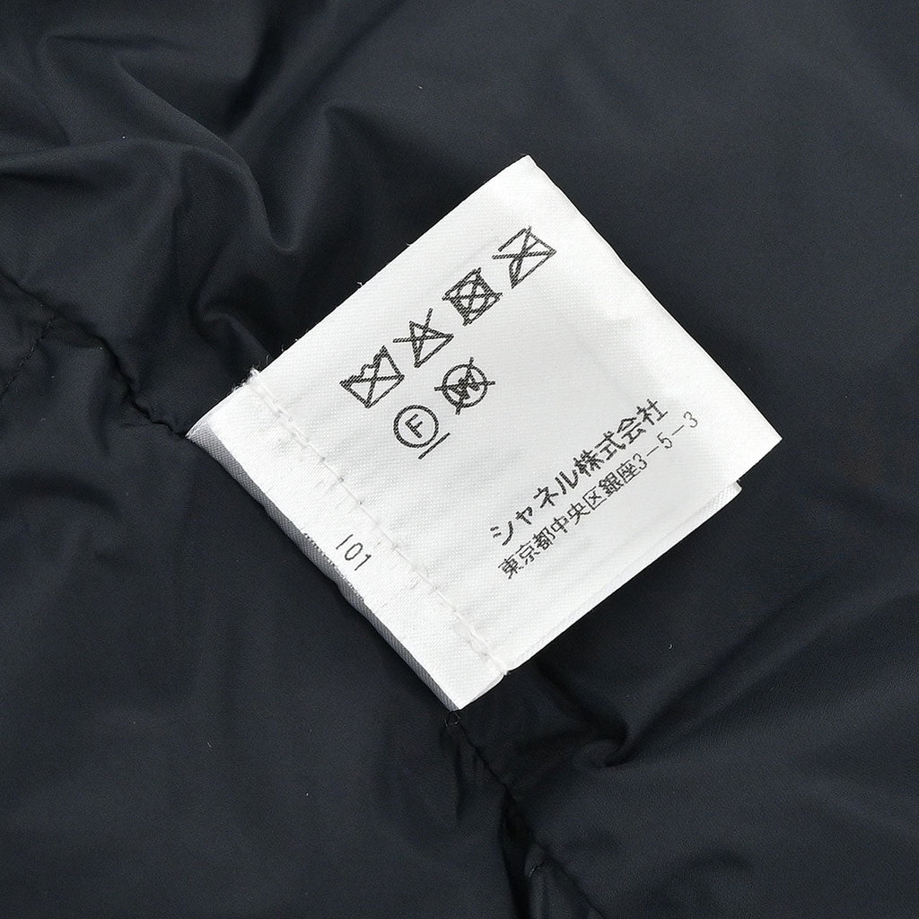 Chanel 2018-2019 Zip Up Tweed Coat Black #42