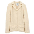 Chanel 2010 Single Breasted Jacket Ivory #38