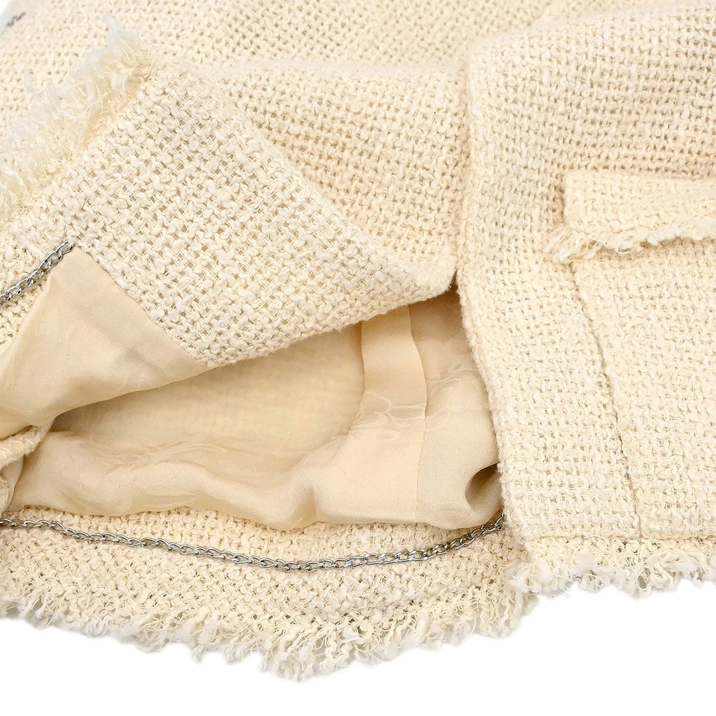 Chanel 2010 Single Breasted Jacket Ivory #38