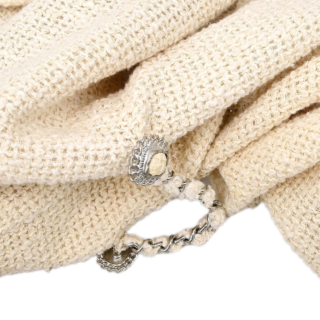 Chanel 2010 Single Breasted Jacket Ivory #38
