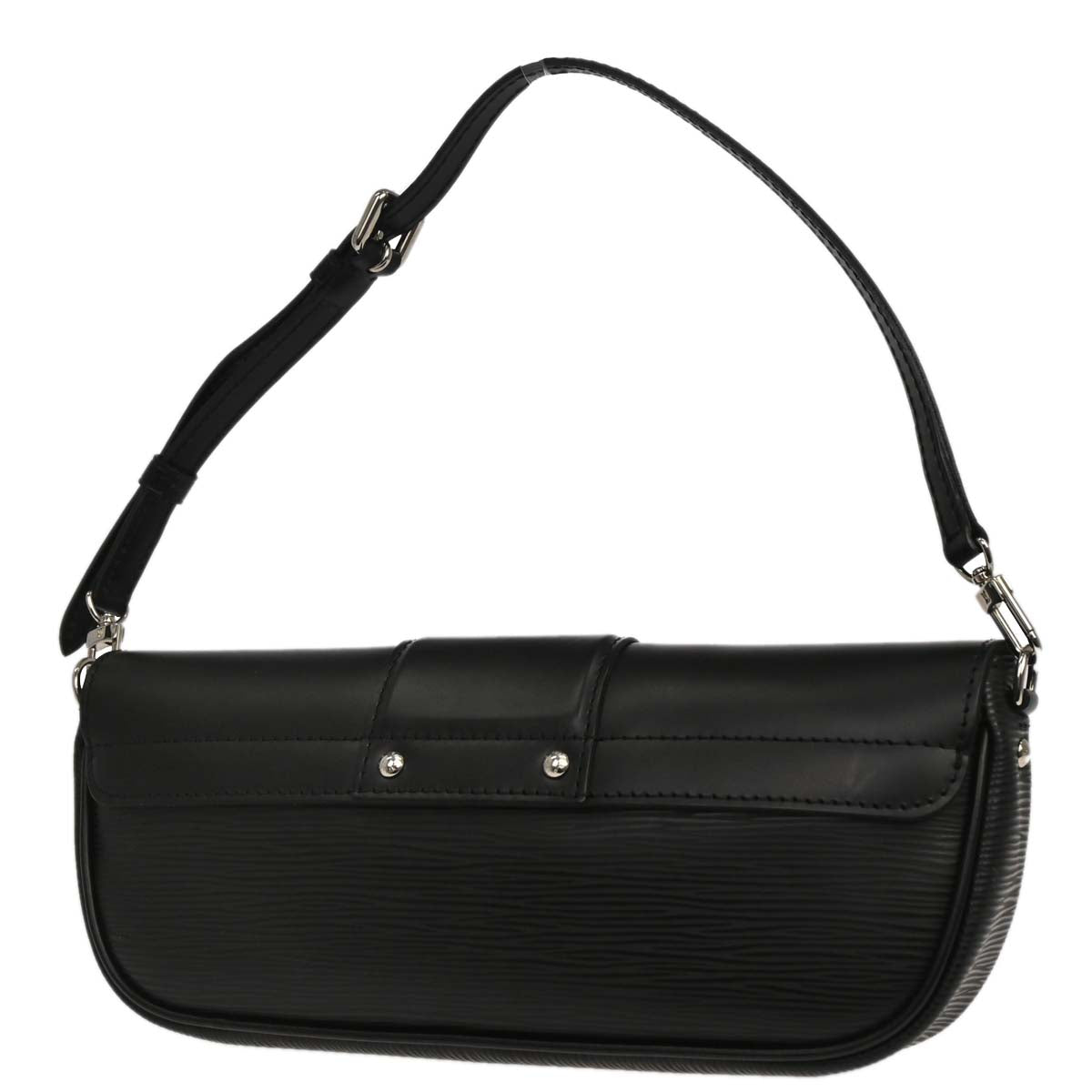 Louis Vuitton 2010 Black Epi Pochette Montaigne Handbag M59292