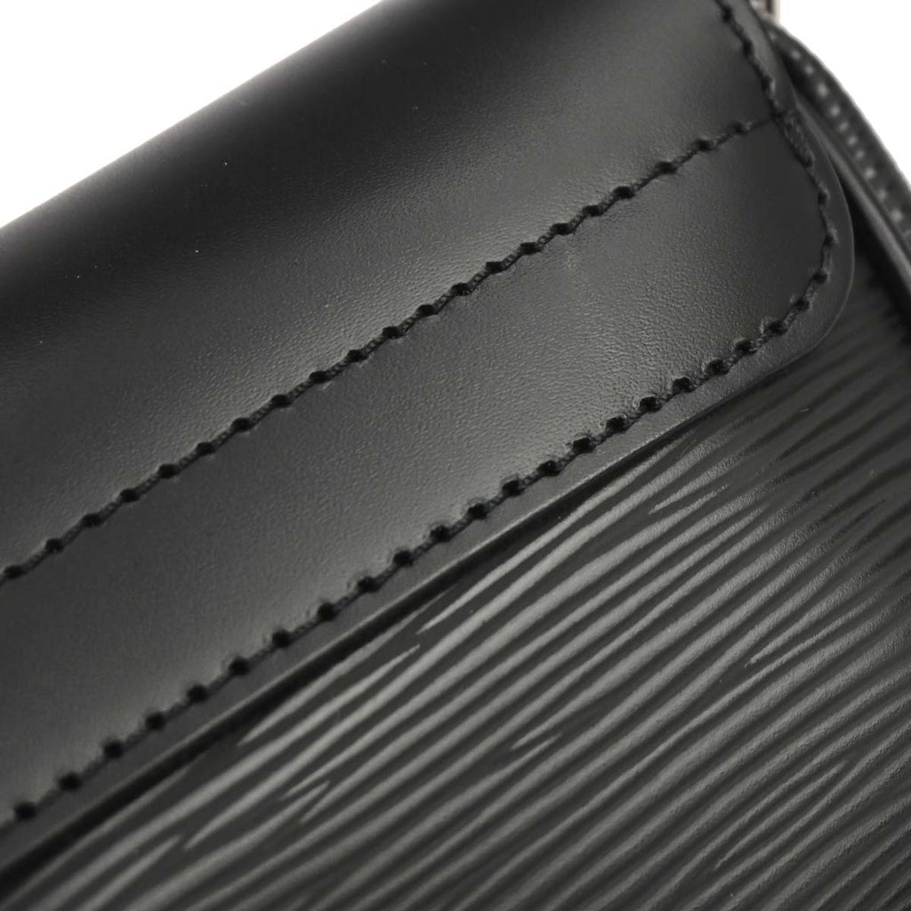 Louis Vuitton 2010 Black Epi Pochette Montaigne Handbag M59292