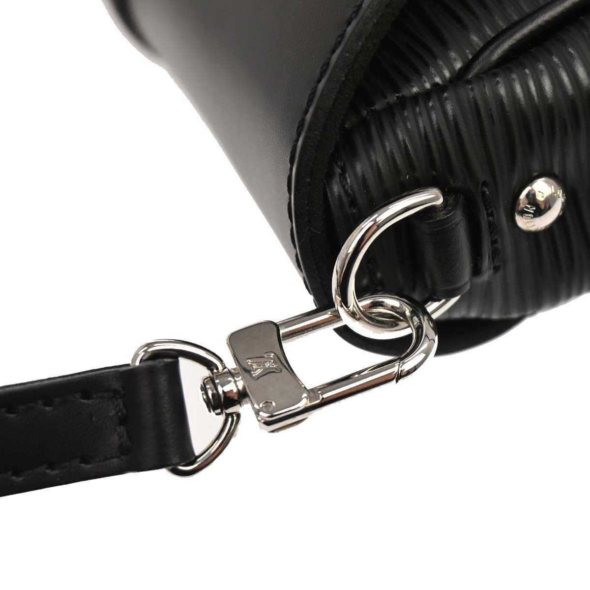 Louis Vuitton 2010 Black Epi Pochette Montaigne Handbag M59292