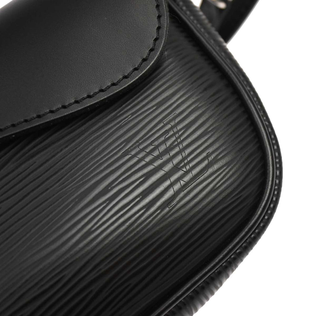 Louis Vuitton 2010 Black Epi Pochette Montaigne Handbag M59292
