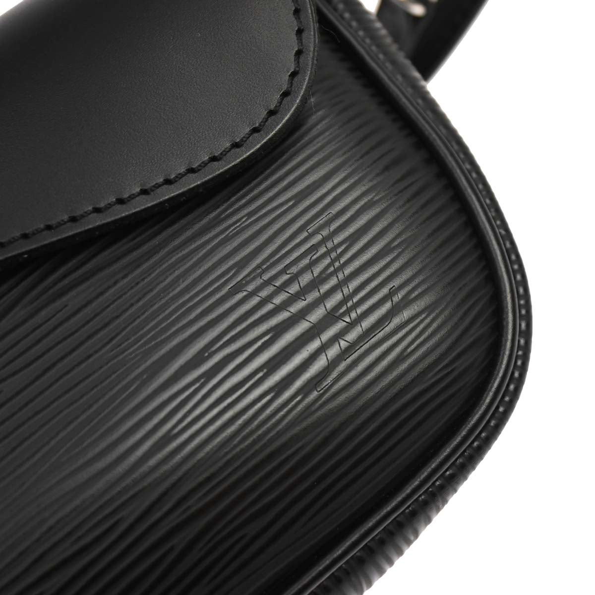 Louis Vuitton 2010 Black Epi Pochette Montaigne Handbag M59292