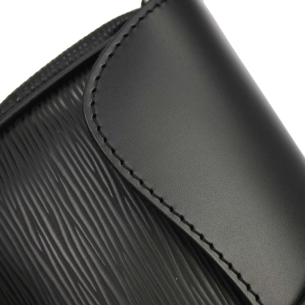 Louis Vuitton 2010 Black Epi Pochette Montaigne Handbag M59292