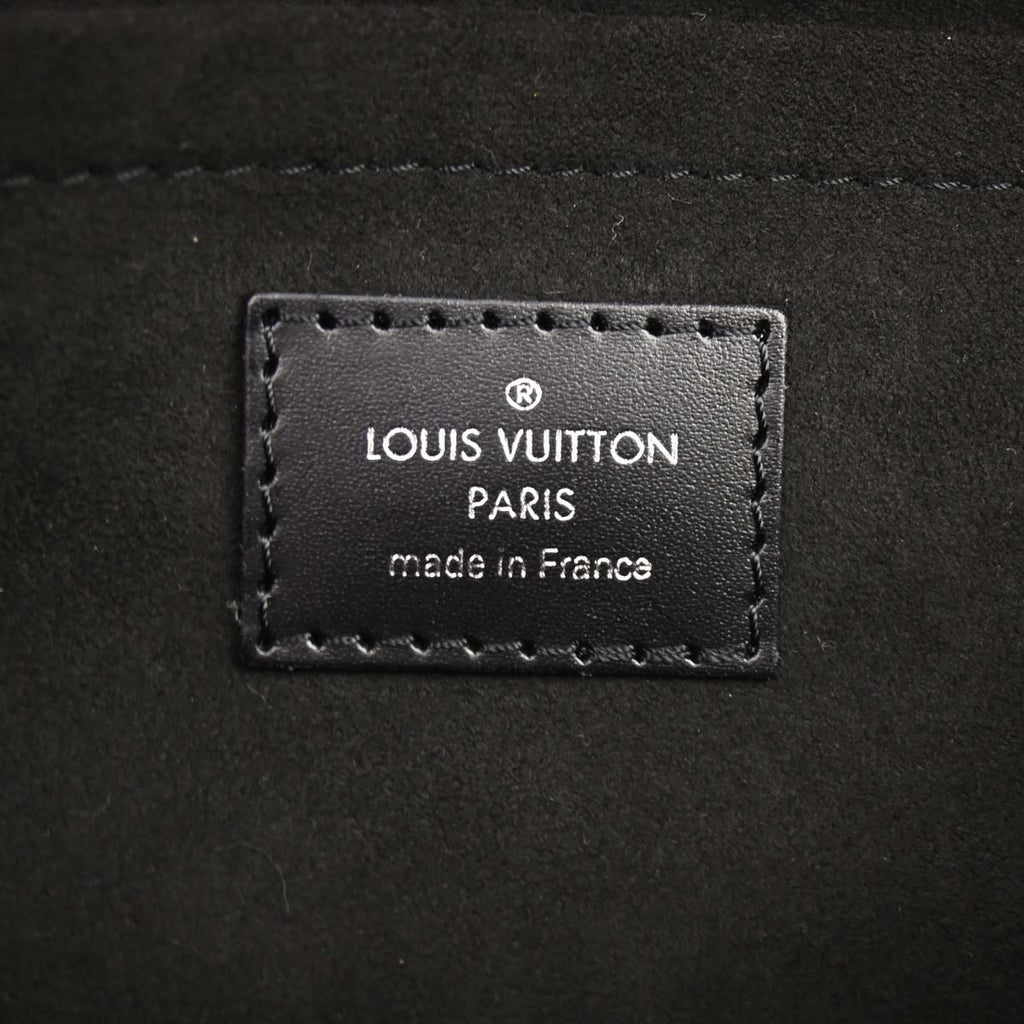Louis Vuitton 2010 Black Epi Pochette Montaigne Handbag M59292