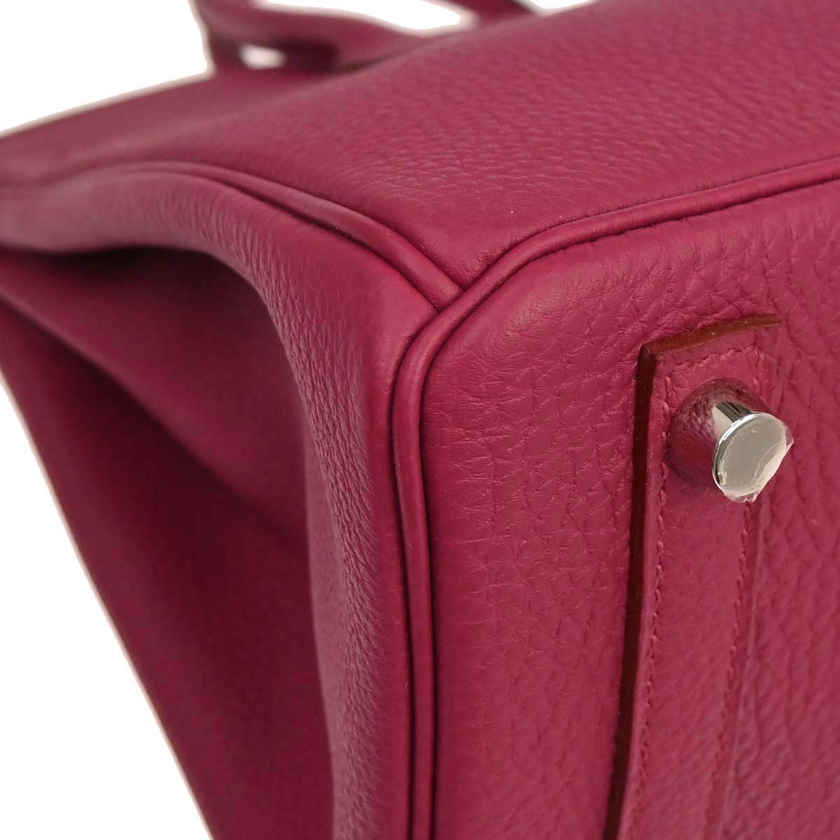 Hermes Ruby Togo Birkin 25 Handbag