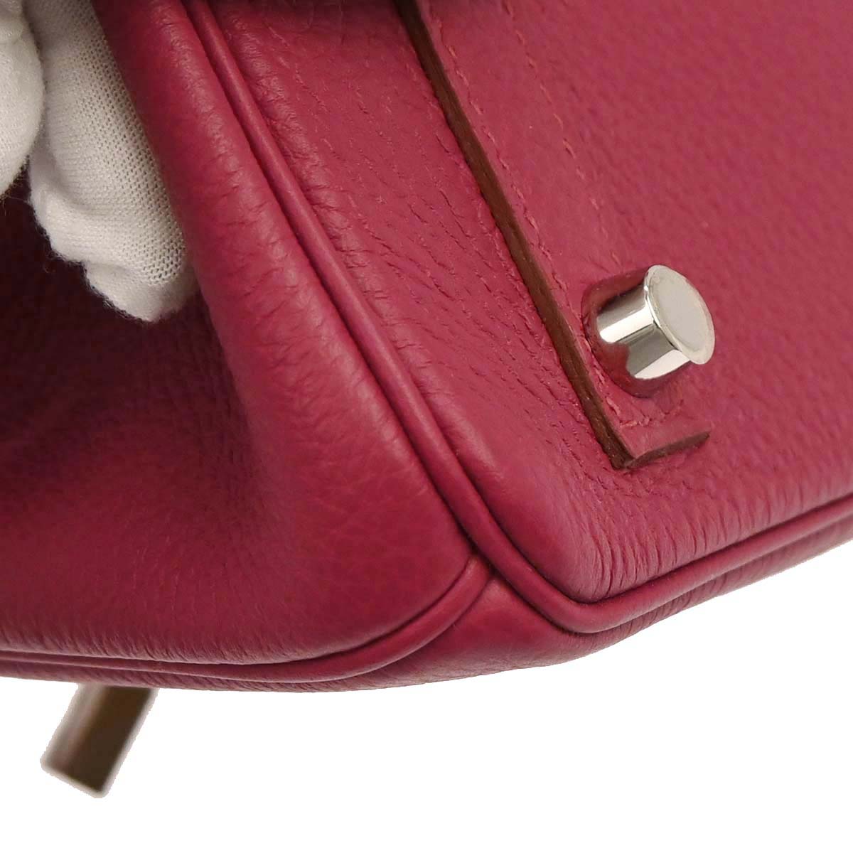 Hermes Ruby Togo Birkin 25 Handbag