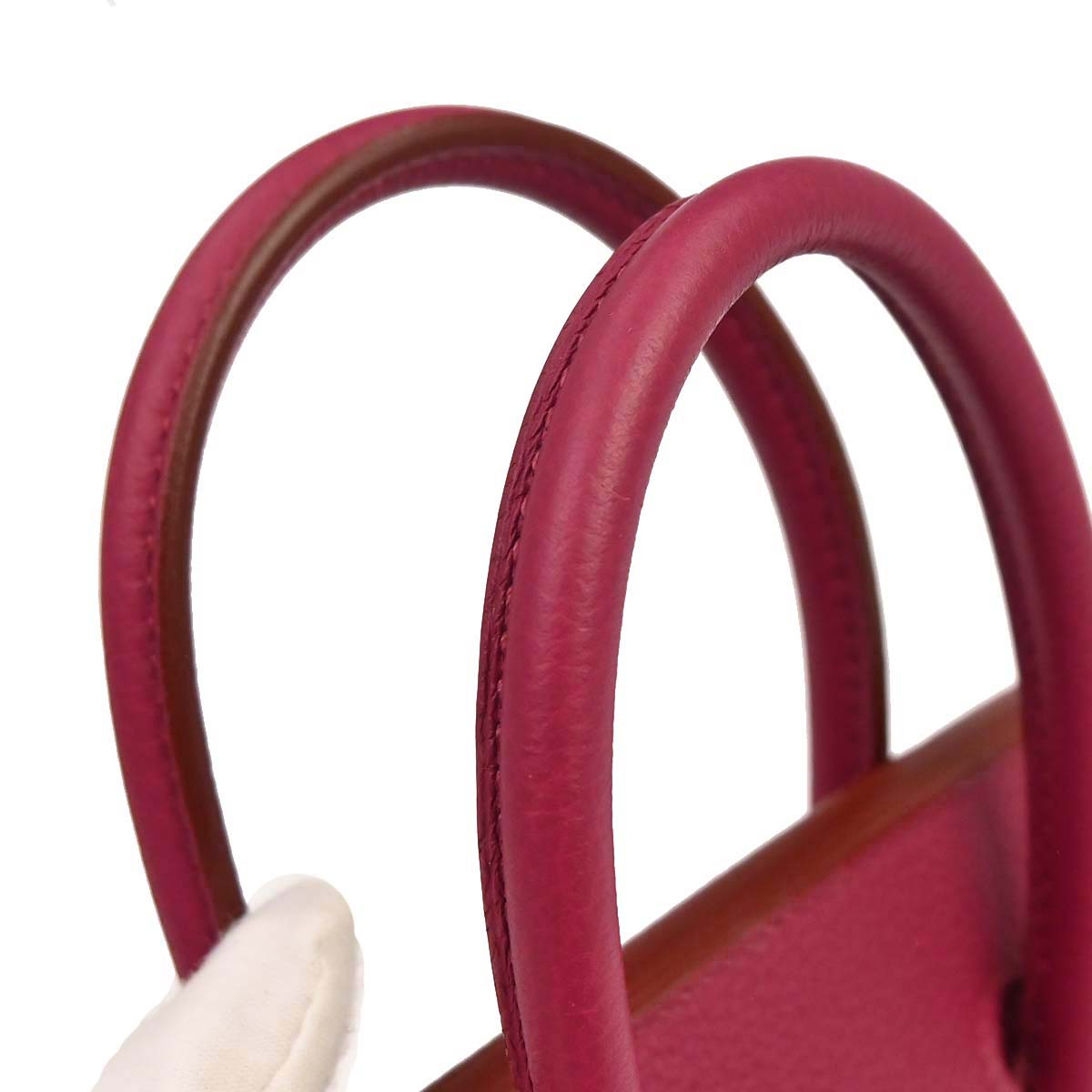 Hermes Ruby Togo Birkin 25 Handbag