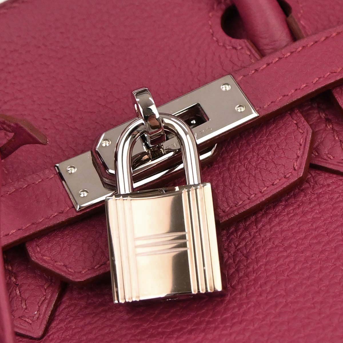 Hermes Ruby Togo Birkin 25 Handbag
